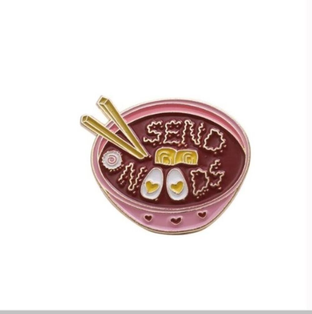 Send Noods Noodles Pin Brooch